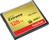 Карта памяти Sandisk 128GB Extreme CompactFlash 120MB/s