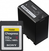 Комплект аксессуаров Canon BP-A60 + Sony 512GB CFExpress Type B