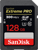 Карта памяти Sandisk 128GB Extreme PRO SDXC UHS-II 300MB/s