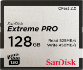 Карта памяти Sandisk 128GB Extreme PRO CFast 2.0 525MB/s