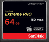 Карта памяти Sandisk 64GB Extreme PRO CompactFlash 160MB/s