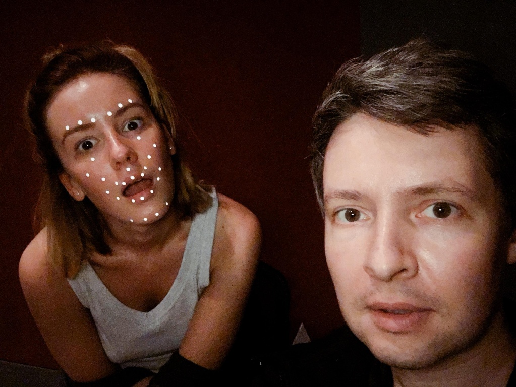 Ирина Старшенбаум и Антон Уткин на съемках Kessler Effect