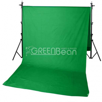 Фон для хромакея GREEN BEAN Field 3.0 х 7.0 Green