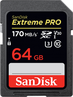 Карта памяти Sandisk 64GB Extreme PRO SDXC UHS-I 170MB/s